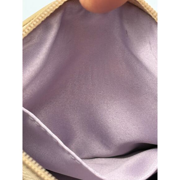 RETAIL $128 Coach Ltd. Edition Ashley Iris Floral Gold Leather & Canvas Wristlet - Picture 7 of 8